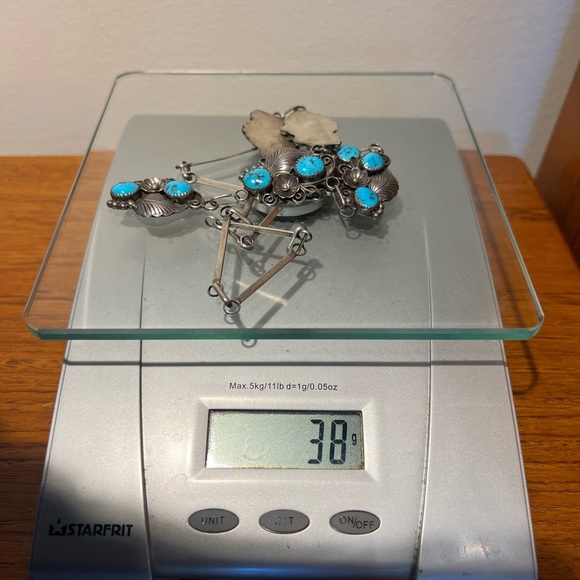 Adele Lee Navajo, sterling, silver turquoise necklace vintage, collectable - Picture 9 of 9